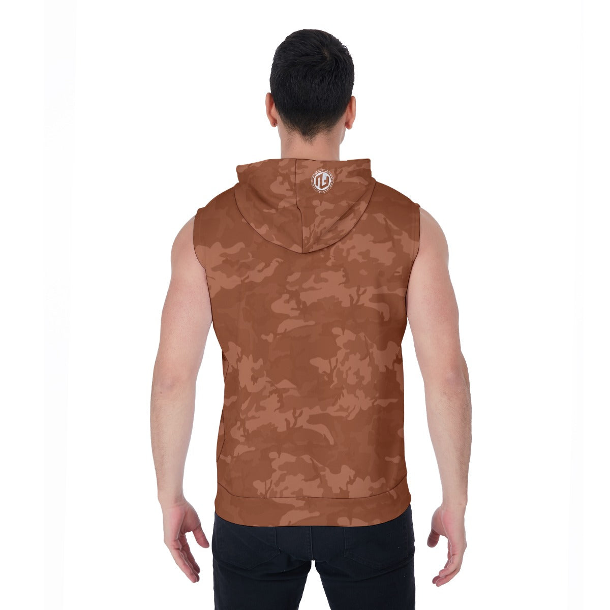 Men's Zip-Up Sleeveless Hoodie