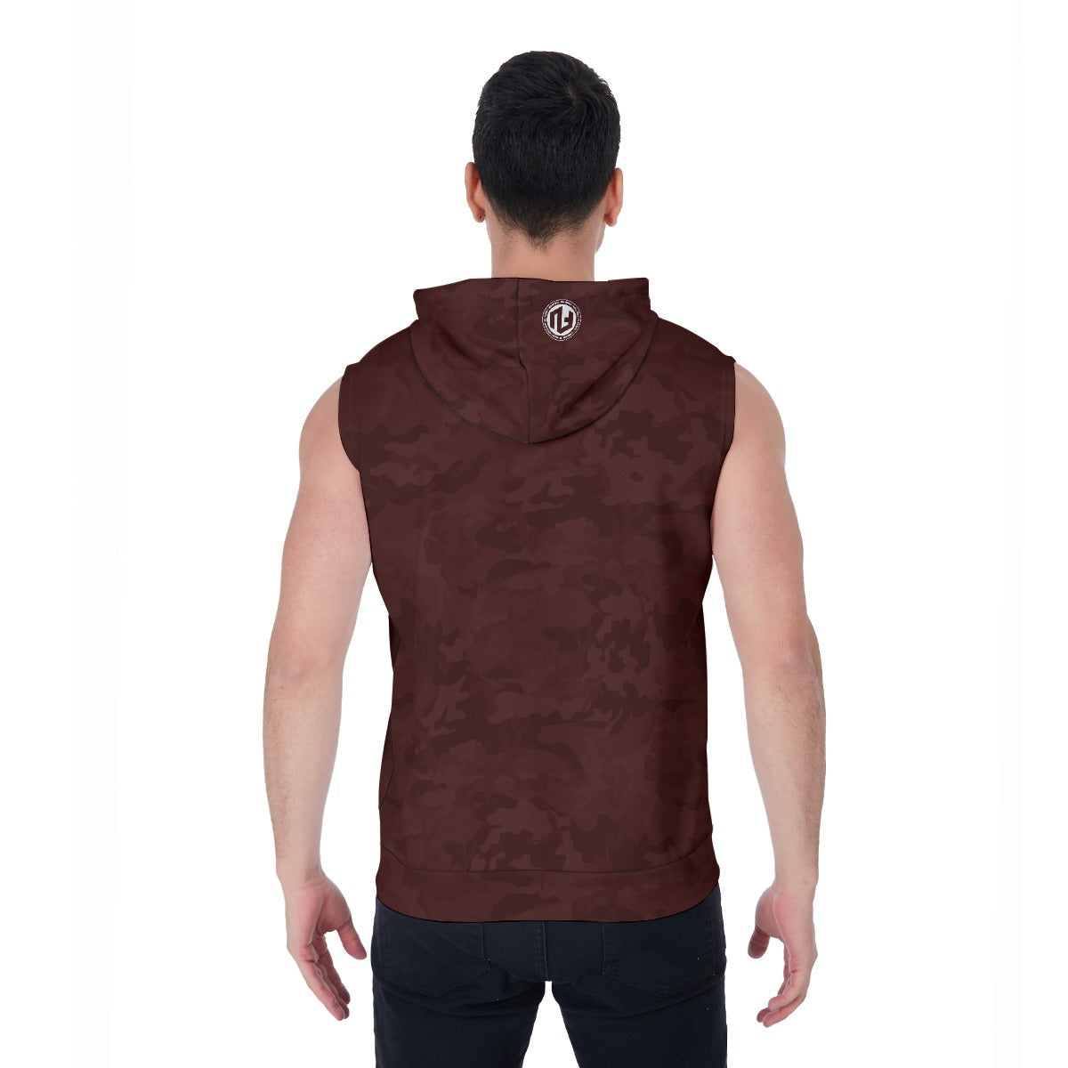 Men's Zip-Up Sleeveless Hoodie