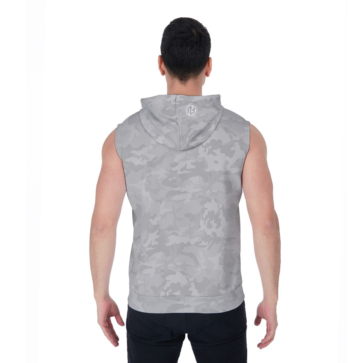 Men's Zip-Up Sleeveless Hoodie