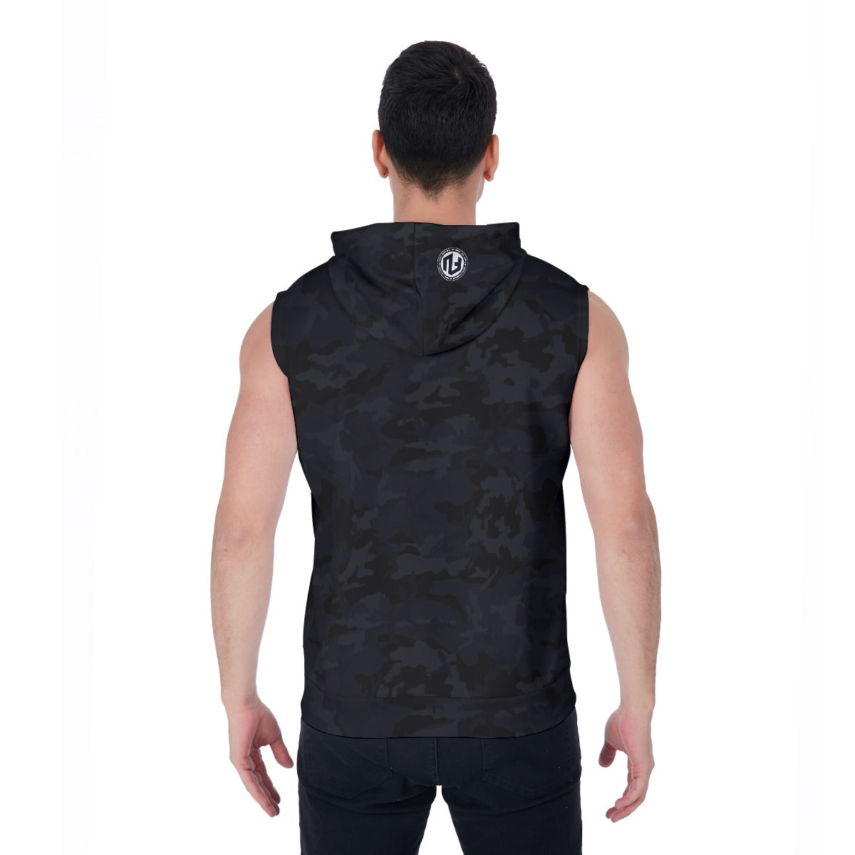 Men's Zip-Up Sleeveless Hoodie